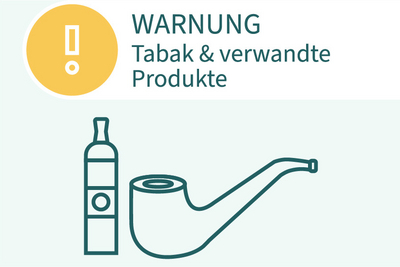 Warnung Tabak und verwandte Produkte