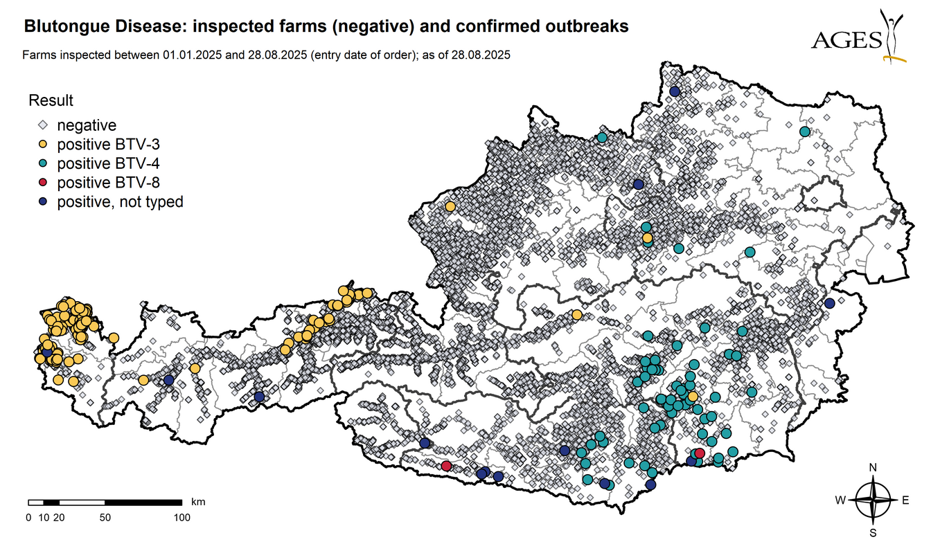 Establishments with negative results inspected in Austria since 01.01.2025: 10695 (Enlarges Image in Dialog Window)