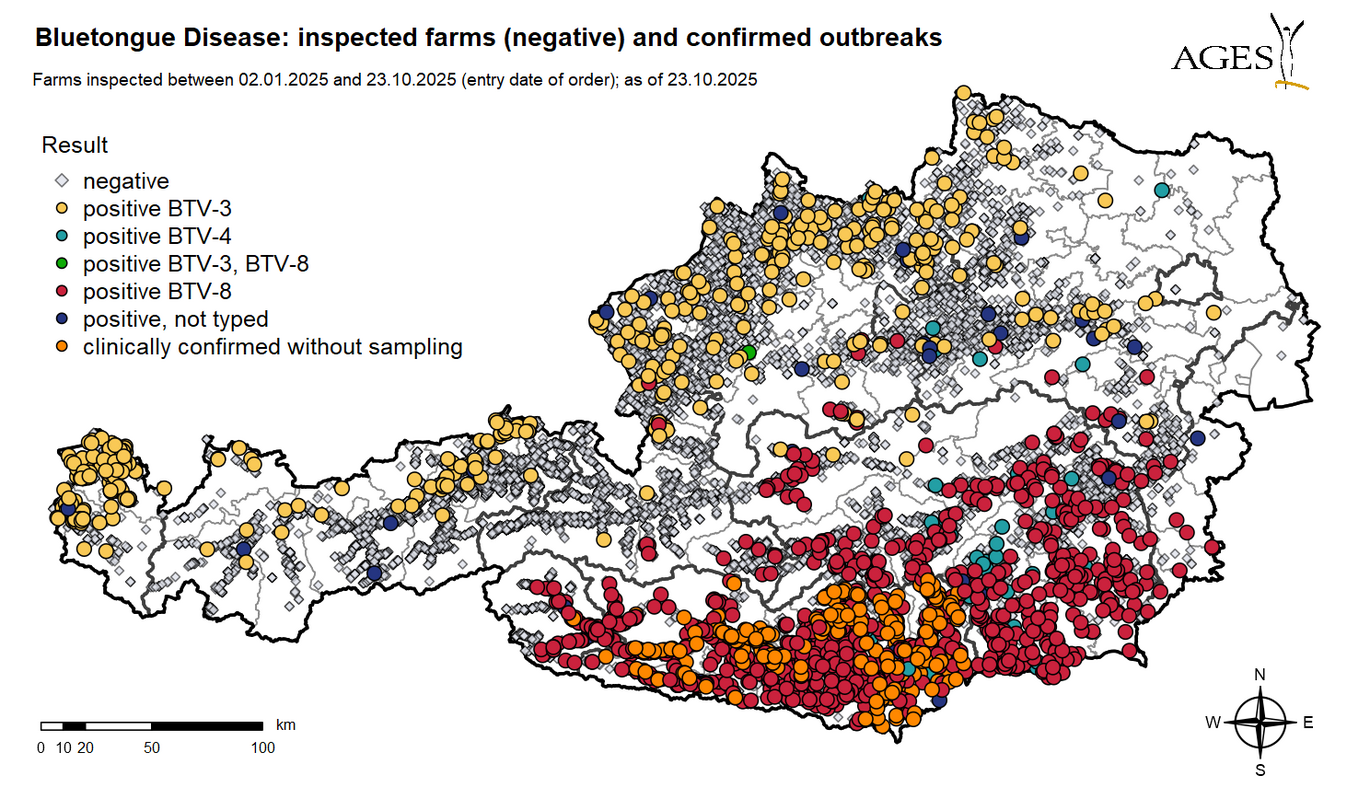 Establishments with negative results inspected in Austria since 01.01.2025: 11290 (Enlarges Image in Dialog Window)