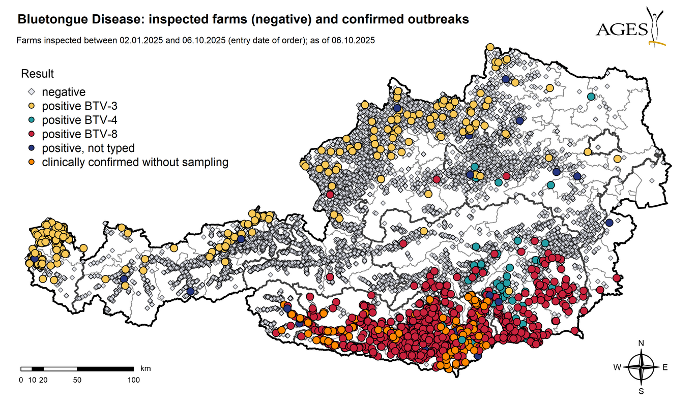 Establishments with negative results inspected in Austria since 01.01.2025: 11098 (Enlarges Image in Dialog Window)