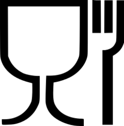 © Public Domain Dieses EU-weit gültige Symbol kennzeichnet Materialien, die für den Lebensmittelkontakt geeignet sind.